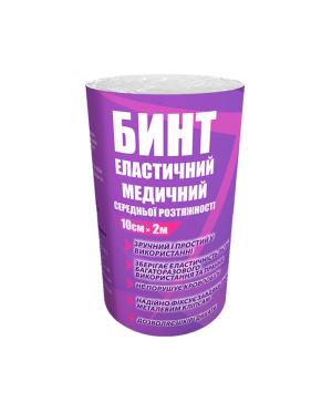 Бинт еластичний Teta® 10см*2м середньої розтяжності